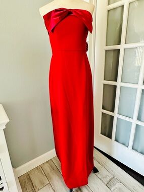 R & M Richards Red Wedding Dress